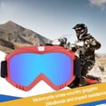 thumbnail image 4 of Zootealy Off-road Motorcycle Goggles Anti-wind Sandproof Protective Eyewear 368 Red Frame Colorful Lens, 4 of 7