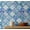 Blue (Plain Vinyl), variant on S4Sassy Peel & Stick Vinyl Wallpaper, Classic Floral Tile Wallpaper Contact Paper Waterproof - Blue, 25"x60" ,Textured Removable Wall Covering for Home Decor in Living Areas, Renter Spaces, Cabinets