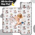 thumbnail image 4 of Cow and Hat White Pattern Toddler Nap Mat with Pillow & Blanket, Soft Sleeping Mat for Preschool Daycare Travel Sleepovers, 4 of 6