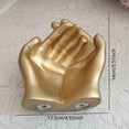 thumbnail image 6 of Palm Sculpture Jewelry Plate Wall Art Hand Statue Storage Tray Resin Golden Hand Sculpture for Home Entrance Living Room Decor, 6 of 8