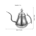 thumbnail image 2 of ColoMX Tetera de acero inoxidable con cuello de cisne, tetera con infusor, tetera para el hogar, 2 of 7