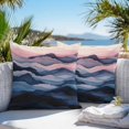 thumbnail image 4 of Outdoor Pillow Cover Abstract Pink Blue Mountain Set of 2 Waterproof Throw Pillowcases Modern Art Decorative Patio Furniture Pillows for Couch Garden Indoor & Outdoor Use, 4 of 9