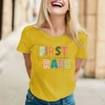 thumbnail image 2 of Women's Casual Fashion Printed Crew Neck Short Sleeve Pullover Tee for Daily Wear Oversized T-shirts Short Sleeve Crewneck Casual Tops, 2 of 4