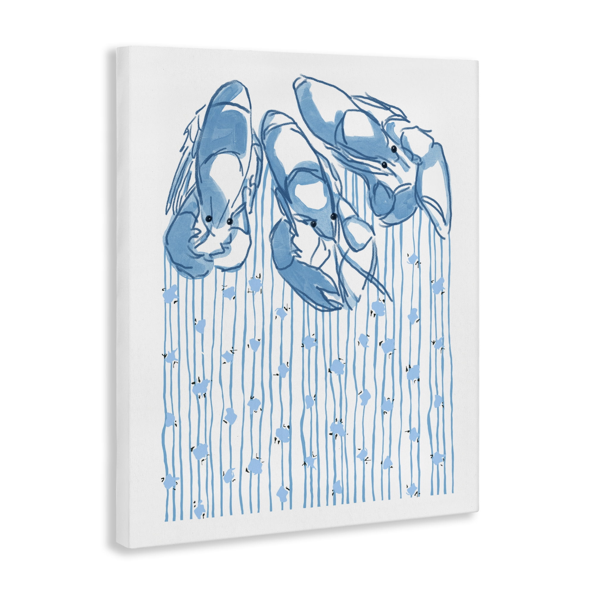 Stupell Industries Lobster Trio with Strings Canvas Wall Art, design by Melissa Tilley