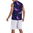 thumbnail image 2 of Naloa Eggplant Basketball Jersey Reversible Men's Mesh Athletic Sports Shirts Training Practice S-4XLMedium, 2 of 6