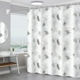 thumbnail image 2 of 1.8x2 m Large Shower Curtain Liner With 12 Plastic Hanging Rings, Waterproof And Mold-proof Shower Curtains For Home Bathroom, 2 of 4