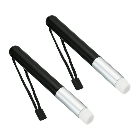 Uxcell Ink Blending Brushes Mini for Card Making, Small Ink Painting Blending Brushes Tool Black Silver 2Pack