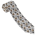 thumbnail image 3 of Fuzoiu French Bulldog3 Print Men's Necktie,Business Necktie,Mens Ties for Business Wedding Graduation, 3 of 7