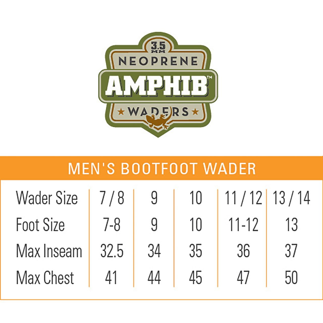 (3 pack) Frogg Toggs Men’s Amphib Bootfoot Chest Waders, Neoprene Waders for Fishing with 200g Thinsulate Cleated Boots, Forest Green, Size 11