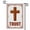 D, variant on XaaKee Garden Flags For Outside, Holy Truth Banner Christian Cross Sunbeams Yard Flag, Double-sided High-Quality White Linen Small Garden Flags, Outside Lawn Courtyard Decor, 12x18Inch