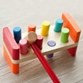 thumbnail image 4 of HLONK Bench Wooden Toy with Mallet hammering Block Punch and Drop Instruments, 4 of 4