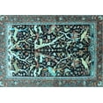 thumbnail image 1 of Ahgly Company Indoor Rectangle Animal Light Blue Traditional Area Rugs, 4' x 6', 1 of 4