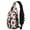 Thanksgiving Turkey Fruit Plate Cartoon Pattern, variant on Thanksgiving Maple Leaf Cookie Plaid Sling Backpack, Cycling Sling Bag with Earphone Port, Breathable Padded Back Gift Ideas for Holiday Birthday Gifts