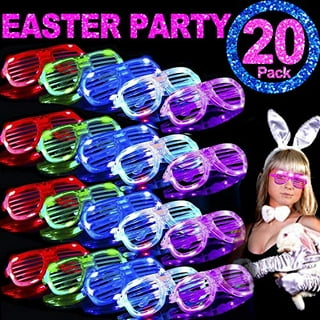Fun Little Toys 72 Pcs Easter Basket Stuffers-24 Plastic Easter Eggs,24 Mini  Glow Sticks Bulk,24 Glow in the Dark Bracelet,Birthday Party Disco  Supplies,Easter Eggs Hunt Game,Party Favors 