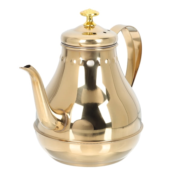 CTIRCHIU Kettle Teapot Electric Stainless Steel Golden 1Pack