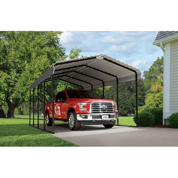 Arrow Carport 12 ft. x 20 ft. x 9 ft. Charcoal