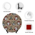 thumbnail image 4 of Disketp Santa Claus cute Ceramic Plate Dinner Plates Bone China Decorative Plates Art Ceramic Ornaments for Wall Hanging Decoration -7in, 4 of 6