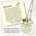 thumbnail image 2 of Grandma Necklace Thank You Believing Grandchild Gutsy Goodness Female Adult Bronze Metal Jewelry, 2 of 9