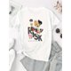 thumbnail image 4 of Creative Skateboard Bear Pattern Print Women's Fashion Trendy Round Neck Short Sleeve, Simple Casual Sports T-shirt, Comfortable Holiday Summer Top Women's Clothing, 4 of 8