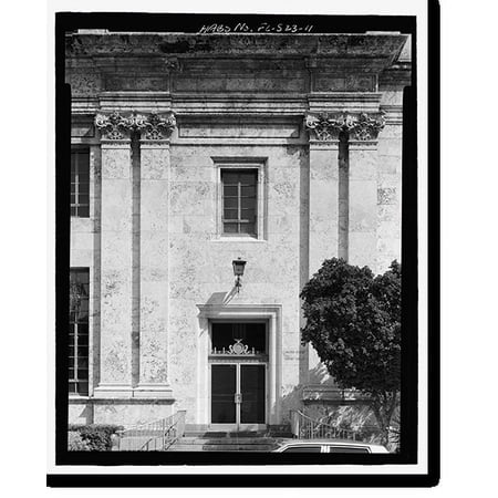 Historic Print, U.S. Post Office & Courthouse, 300 Northeast First Avenue, Miami, Dade County, FL - 11, 16" x 20"