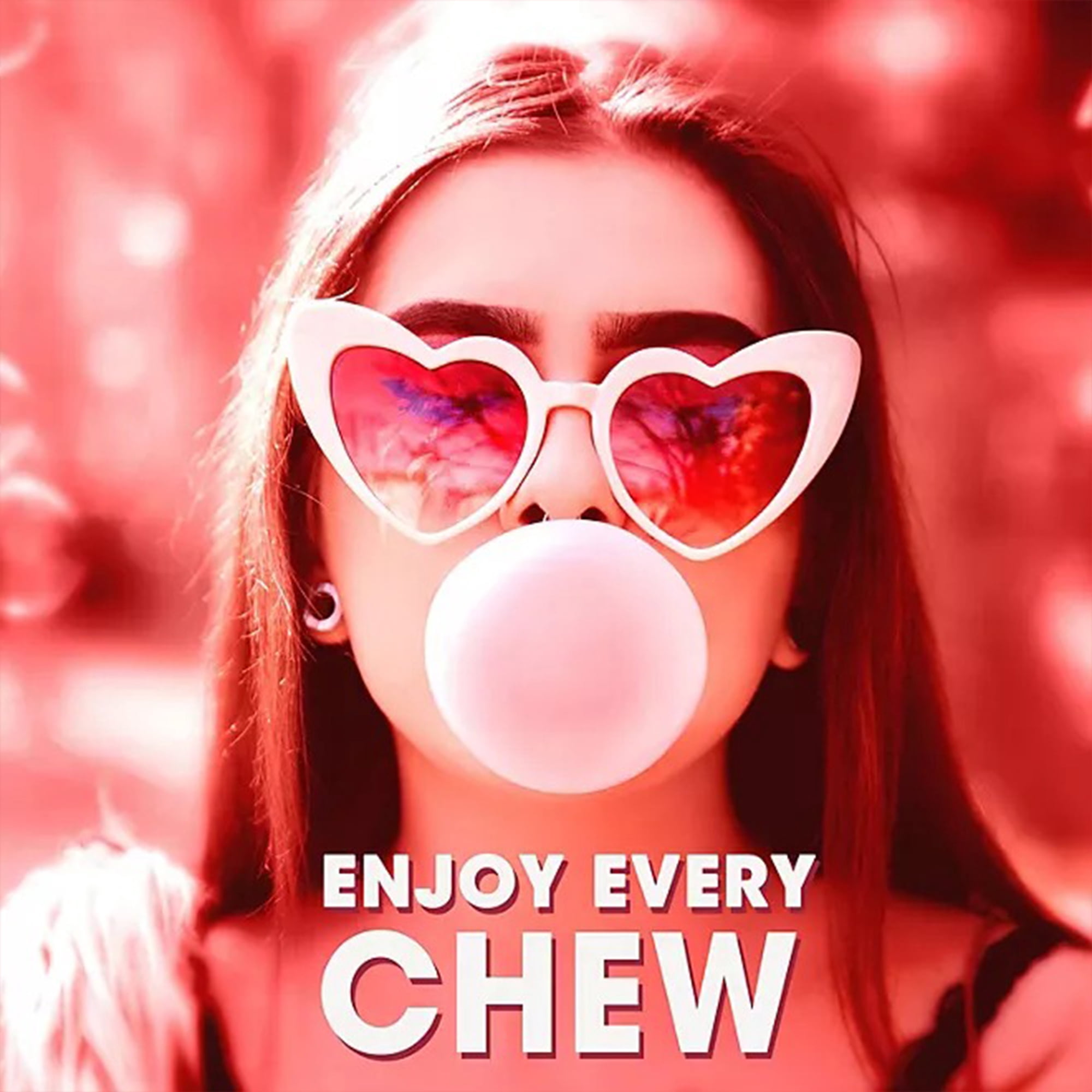 10 Pack Sugar-Free Chewing Gum | Multipack Cinnamon Flavoured Gum - 14 Pieces Per Pack | RADYAN