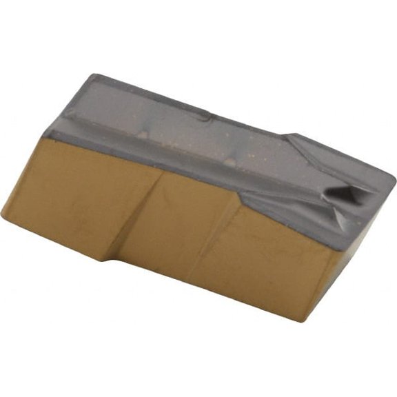 Iscar 635050GIF Grade IC808, 6.35mm Cutting Width Carbide Grooving Insert 13mm Max Depth of Cut, Neutral, 0.51mm Corner Radius, TiN/TiAlN Finish