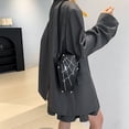 thumbnail image 7 of Jiibva Gothic Pu Leather Bag Coffin Shape Crossbody Bag Halloween Cell Phone Purses Punk Shoulder Bag Handbags for Female, 7 of 7