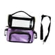 thumbnail image 2 of Bolsa de viaje para cosméticos, transparente, soporte para brochas de maquillaje, estuche de maquillaje profesional portátil de gran capacidad, estuch violeta, 2 of 9