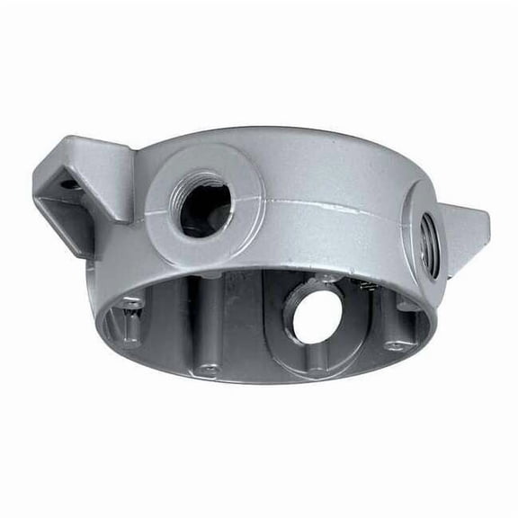 Hubbell Killark HazCeilingMount,5 1/2"L,3"W,5 1/4"H,Gray VBC-1