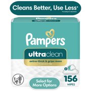 Pampers Free & Gentle Ultra Clean Baby Wipes, 2-Pack 126 Wipes (Select for More Options)