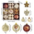 thumbnail image 3 of Kbndieu 35PCS Christmas Balls Christmas Tree Decorations Ornaments Set, Shatterproof Xmas Bulbs, Colorful Xmas Hanging Ornaments Balls for Holiday Party Wreath Garlands Trees, 3 of 6