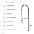 thumbnail image 6 of Chalet Single Handle, Pull-Down Kitchen Faucet in Brushed Nickel, 6 of 11