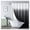 Black, variant on Textured Ombre Shower Curtain for Bathroom, 3D Embossed Ruffle Waterproof Shower Curtain, Fabric Farmhouse Style with 12 Hooks Set, 72x72 inch, Blue