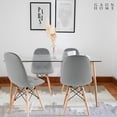 thumbnail image 4 of Set De Sillas Estilo Eames Tapizadas En Vinipiel Gris GN-PUEC01, 4 of 8