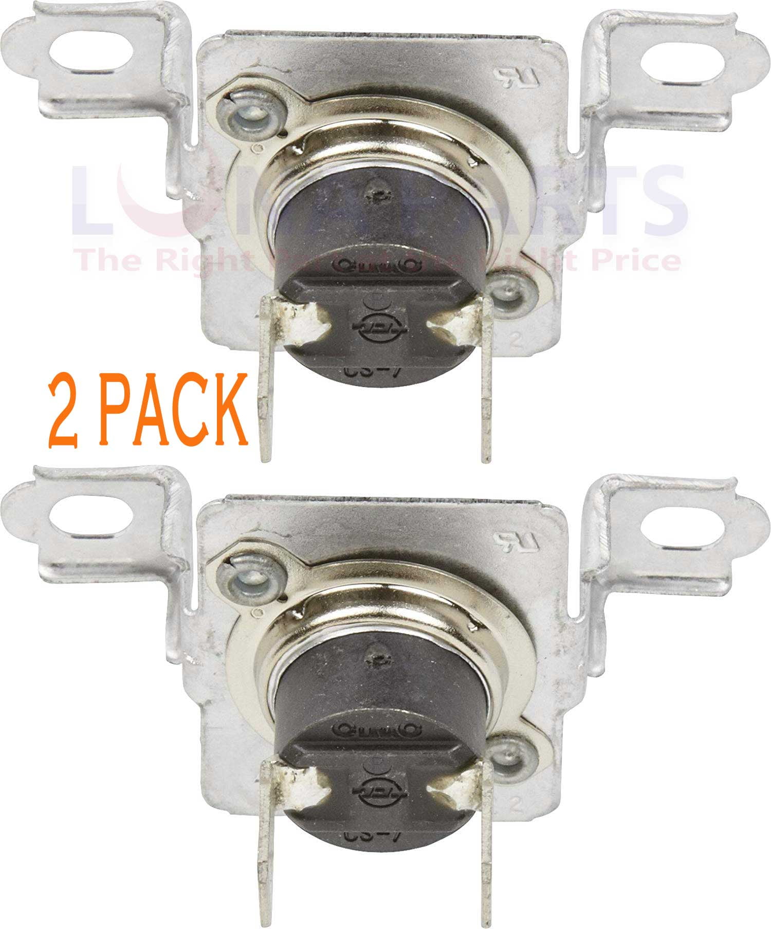 2 Pk, Dryer Thermal Fuse Kit for Whirlpool, Maytag, AP6009129