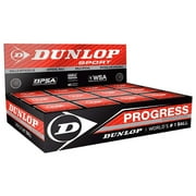 Dunlop Sports Progress Squash Ball, 12-Ball Box