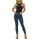 thumbnail image 2 of INSPIRAR CHIC Mono Sin Mangas para Top de Cuello Halter Asimétrico para Mujeres XS Negro, 2 of 6