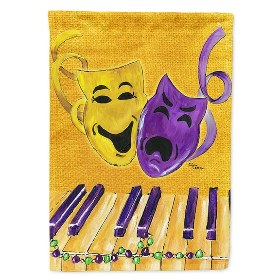 Mardi Gras Flag Canvas House Size