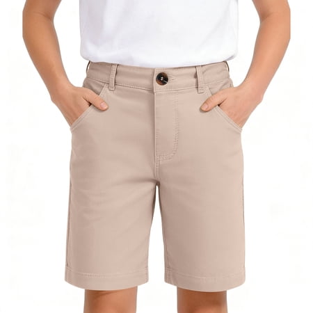 Kids Active Shorts Quick Dry Workout Beige Shorts Elastic Girl Summer Clothes 15-16 Years