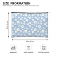 thumbnail image 4 of Rocae Daisies Flowers for Cosmetic Bags for Women Paper Reusable Cosmetic Bag Travel Toiletry Organizer Capacity Multipurpose Zipper Pouch, 4 of 8
