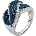 thumbnail image 6 of 1/4 Carat T.W. Round White Diamond Rhodium plated Ring, Earrings and Pendant Set, 18", 6 of 7