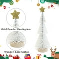 thumbnail image 6 of WEGFTDUOP Mini Christmas Tree Small Tabletop Ornament Christmas Decoration Dipped In White Tower Tree Christmas Tree Decoration Christmas Holiday Products, 6 of 6