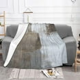 thumbnail image 5 of Grey Abstract Soft Flannel Fleece Blanket Breathable Throw Blanket Halloween Chirstmas Days Rustic Cozy Blanket for Couch Sofa Bed Living Room Suitable for All Season 50x60 inch, 5 of 6