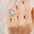 thumbnail image 7 of Pompeii Certified 11Ct Radiant Diamond Solitaire Engagement Ring 14k Gold/Pt Lab Grown, 7 of 7