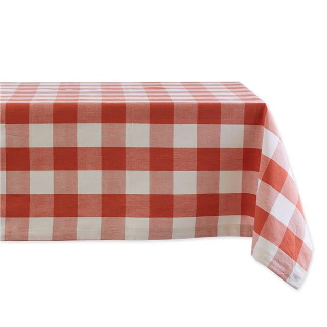 60 x 84 in. Vintage Red Buffalo Check Tablecloth