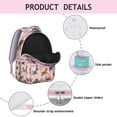 thumbnail image 4 of Dogs with Flowers Backpack for School,Cute School Bag,Schoolbag with Adjustable Shoulder Straps & Padded Back,15.3"x11"x7.1".﻿, 4 of 6