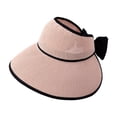 thumbnail image 4 of SUYIDA Korean Style Women's Sun Hat Wide Brim UPF Travel Beach Sunshade Visor for Outdoor Activities, 4 of 5