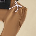 thumbnail image 7 of TOWED22 Toddler Boy Girl Clothes Long Sleeve Graphic Crewneck Sweatshirt Sweatpants Casual Fall Winter Outfits 2Pcs Set(Black,6-12 M), 7 of 7