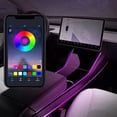thumbnail image 1 of Luces de control central Interior LYD, lámparas de ambiente para instrumentos para Tesla Model 3 2019-2020 2021, control de aplicación LYD Modelo 3 luces de ambiente 2019 2020 2021, 1 of 1