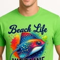 thumbnail image 2 of Wetline Apparel Co Beach Life Stingray Men's Graphic T-Shirt, Fishing Wear Heavy Cotton Short Sleeves Tee, S-5XL, 2 of 5